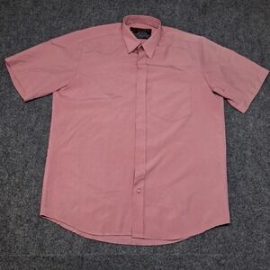 Vintage CLASSIC Est.2001‎ Button Down Salmon Pink Shirt Mens Size XL